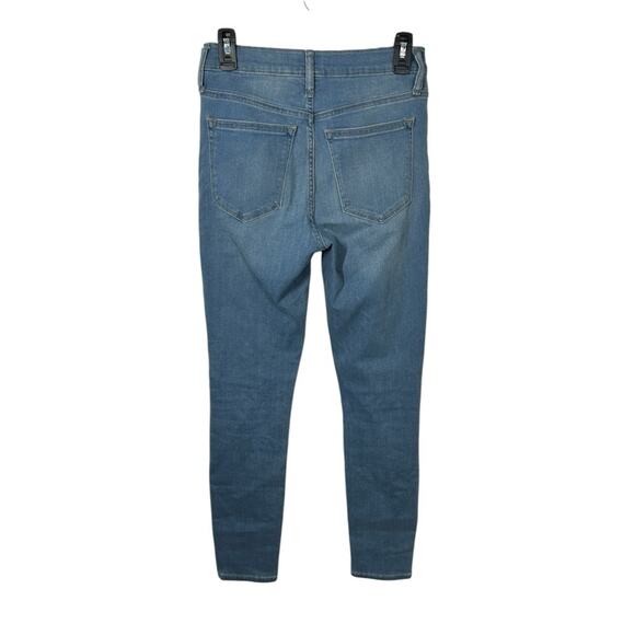 J.Crew High-Rise Skinny Button Fly Jeans Size 27 Light Wash Classic Stretch Fit - Picture 8 of 13